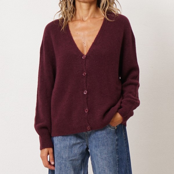 Knitted jacket with alpaca (premium)