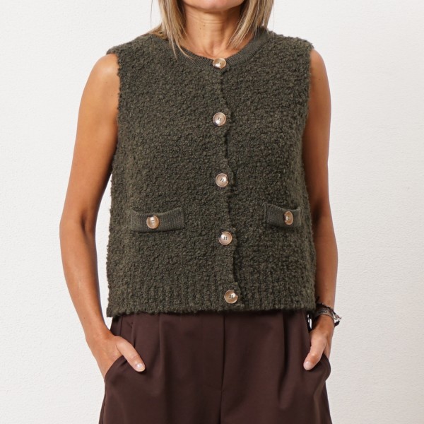 Knitted vest (caraculo)