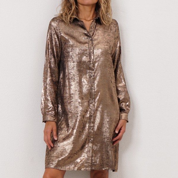 dress/shirt with/shine (lurex)