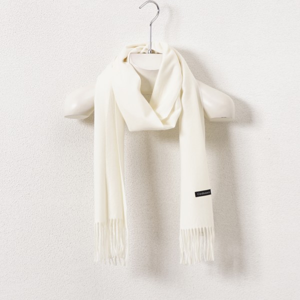 Fringed scarf with cashmere (soft touch)