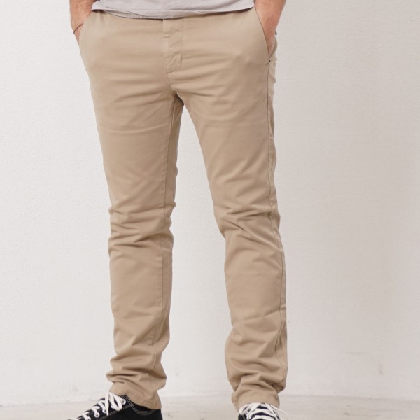 twill chinos (JOHN) w/ elastane