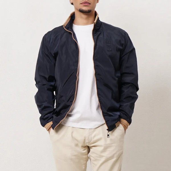 Waterproof nylon bomber jacket