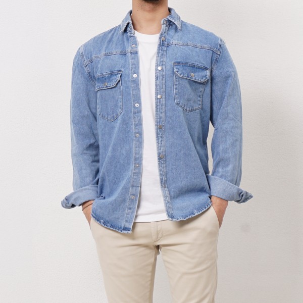 overshirt with pockets