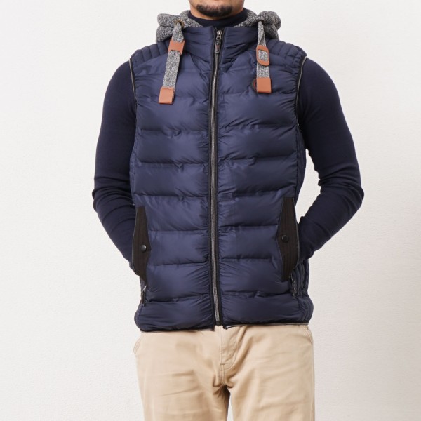 vest with removable cotton hood