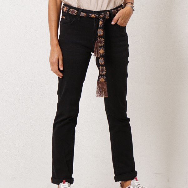 Push-up jeans with belt (crochet)