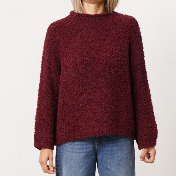 Knit sweater with wool and alpaca