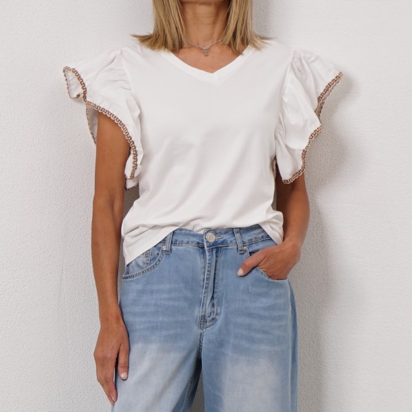 tshirt with ruffles