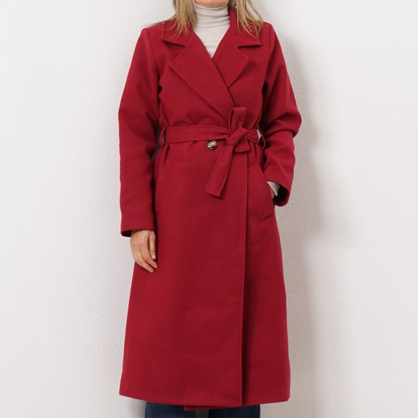 farmhouse coat with belt