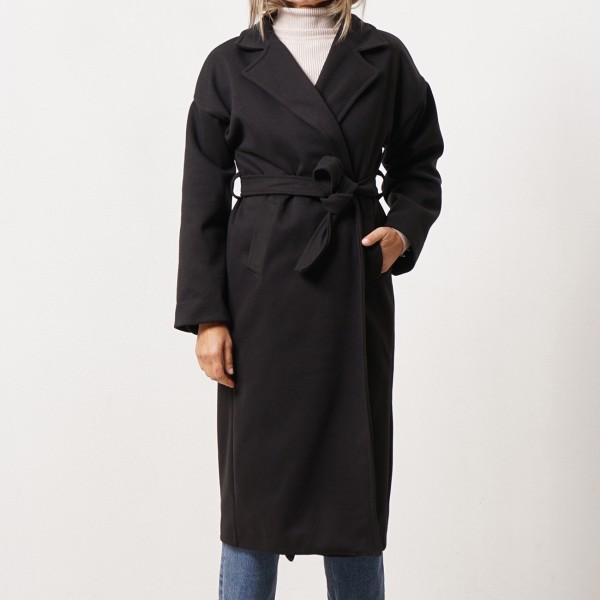 Farmhouse jacket with belt