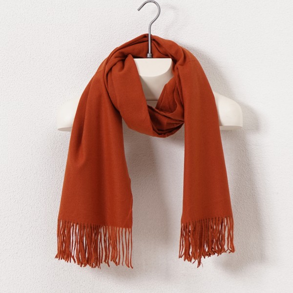Fringed scarf (soft touch)