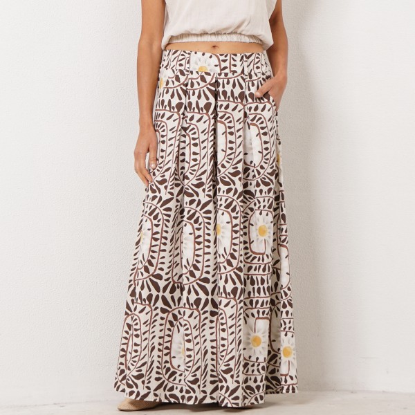 Poplin pants with pleats (100% cotton)