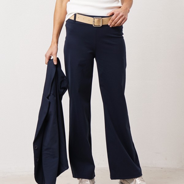 Roma knit wide-leg pants
