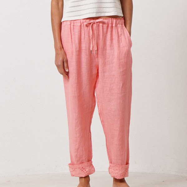 100% linen pants