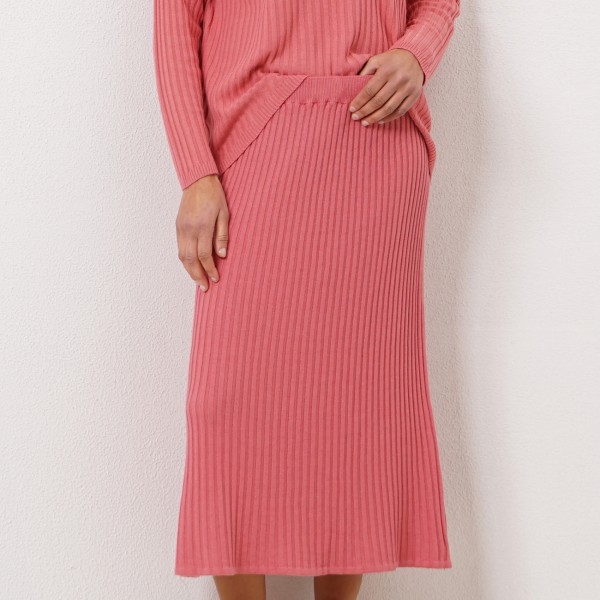ribbed knit skirt