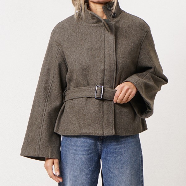 farm coat with belt
