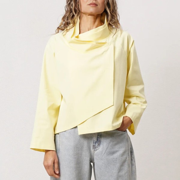 Asymmetrical bolero in Roma knit