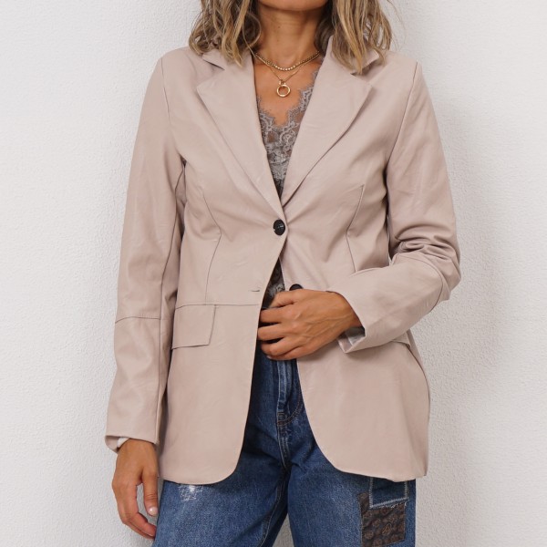 ecoleather blazer