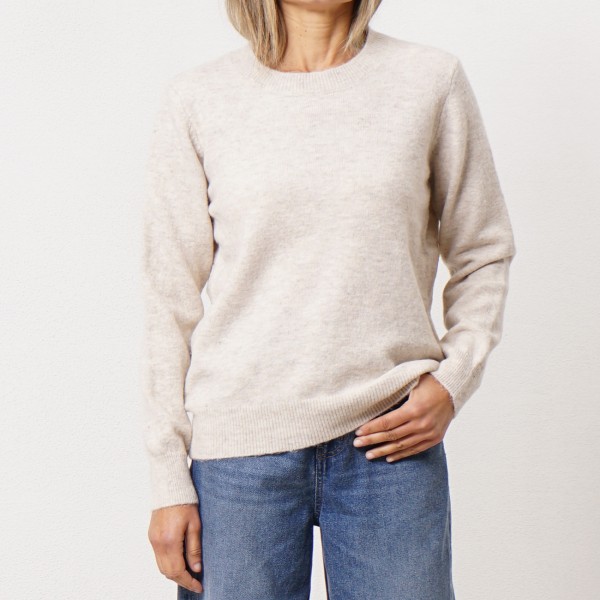 knitted sweater with wool