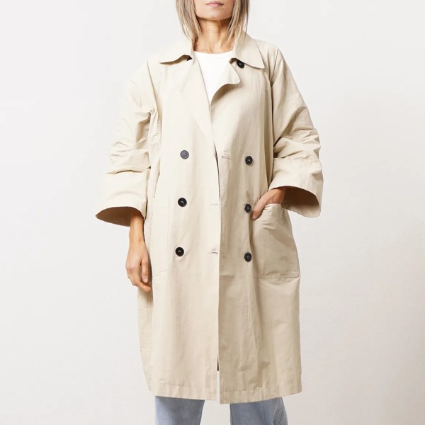 Oversized gabardine in premium cotton fabric
