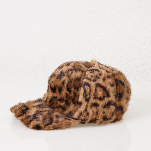 fur hat (animal print)