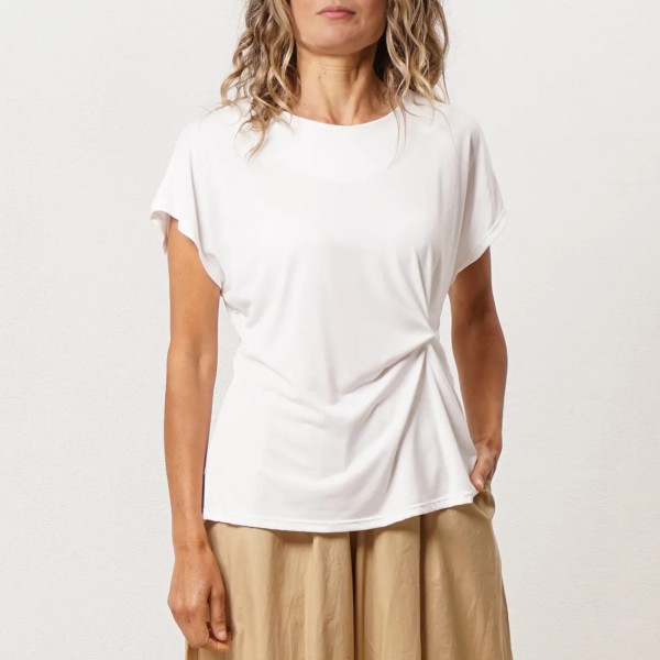 Blouse with viscose trim (soft touch)