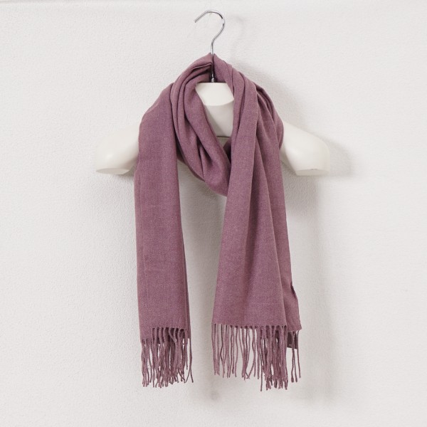 scarf with cashmere + fringes