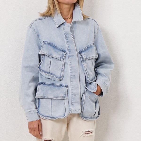 denim jacket with pockets