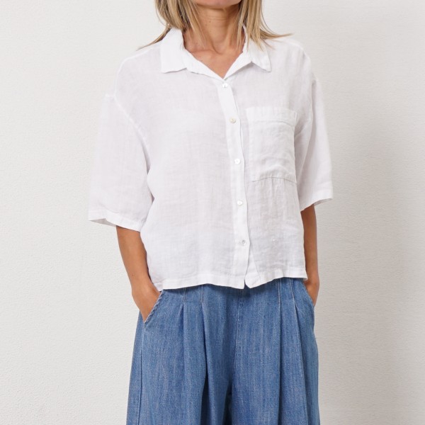 100% linen blouse