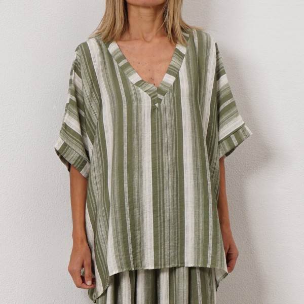 striped tunic