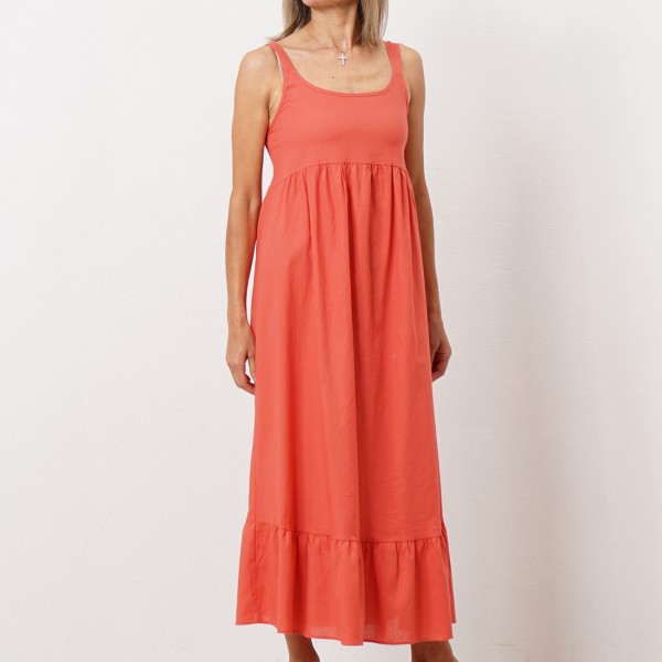 linen/cotton dress with elastics