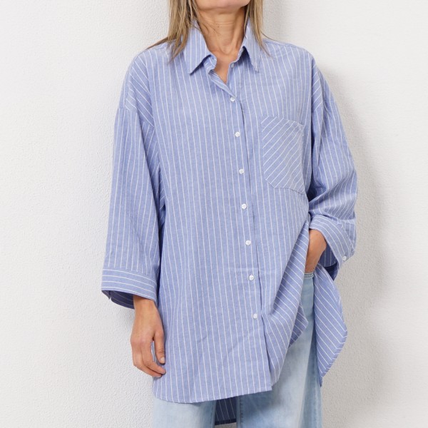 striped tunic blouse