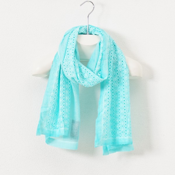 scarf c/ English embroidery (vintage)