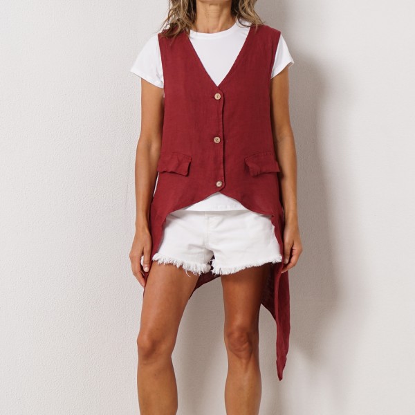 tshirt + vest (100% linen)