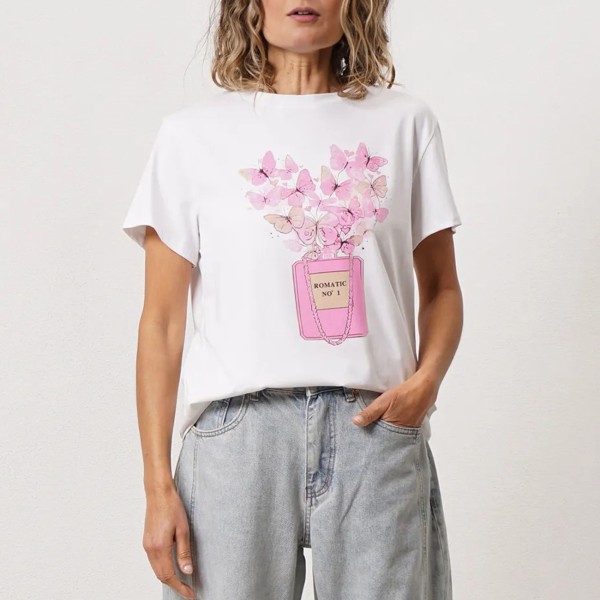 Cotton t-shirt with print
