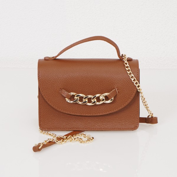 leather bag with application