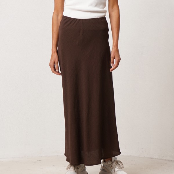 A-line crepe skirt