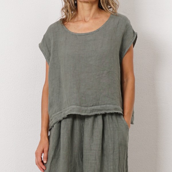 100% linen top