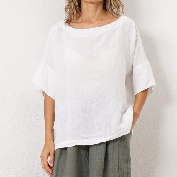 100% linen blouse