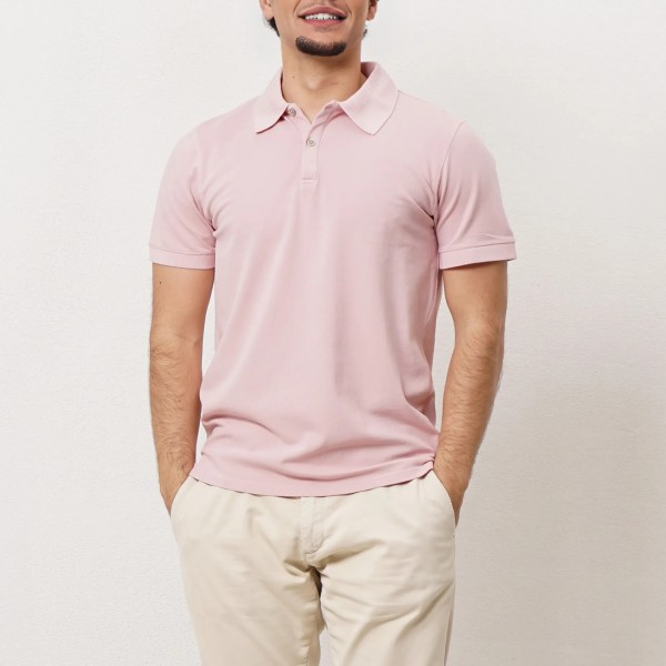 Vintage piqué polo shirt with spandex