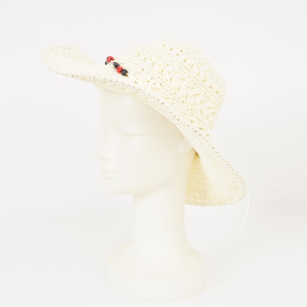 hat in sisal with application (adjustable)