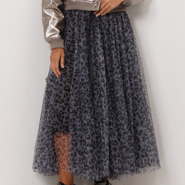 tulle skirt with print (velvet)