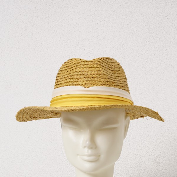 raffia hat with application