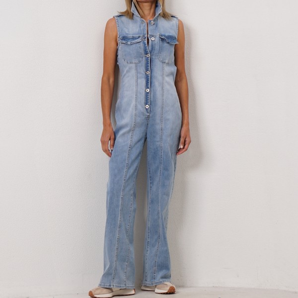 denim jumpsuit