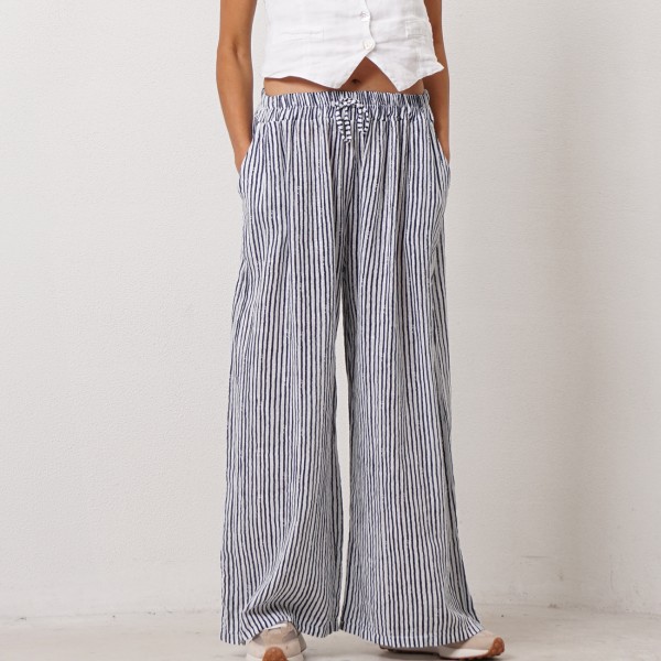 cotton striped pantaloons