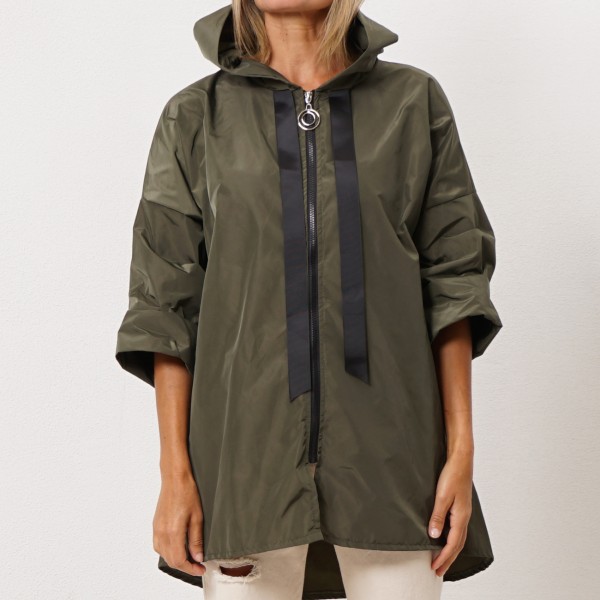 waterproof flared parka