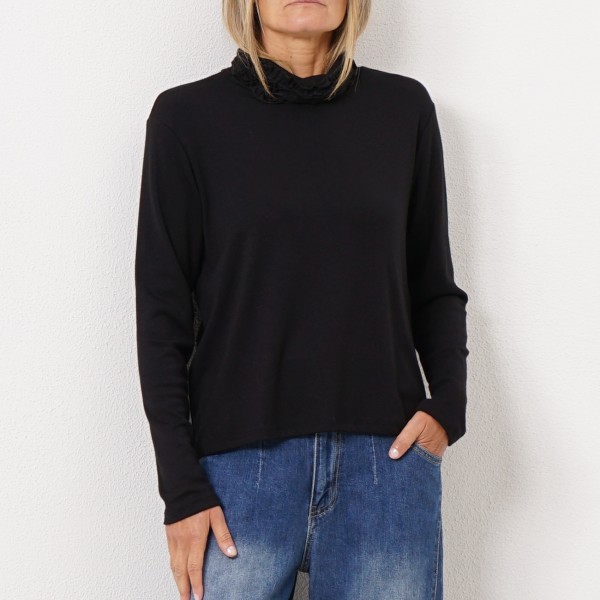 turtleneck knit sweater