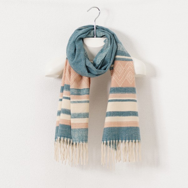 scarf with fringes (soft touch)