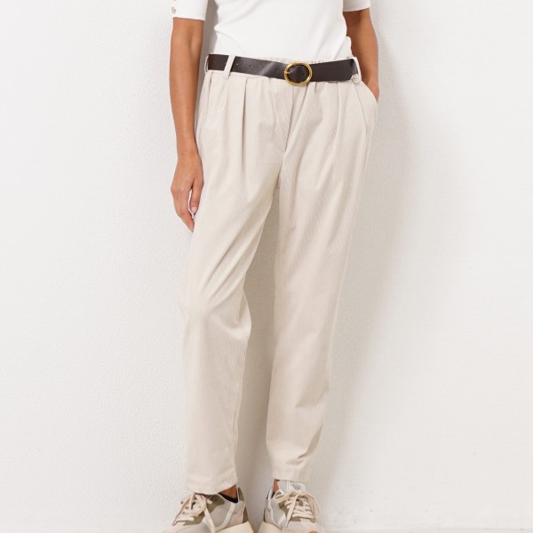 twill pants with pockets