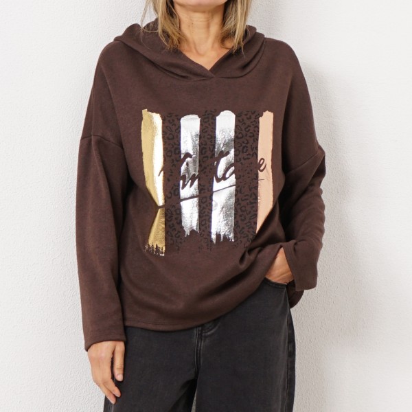 printed sweatshirt (knit by the meter)