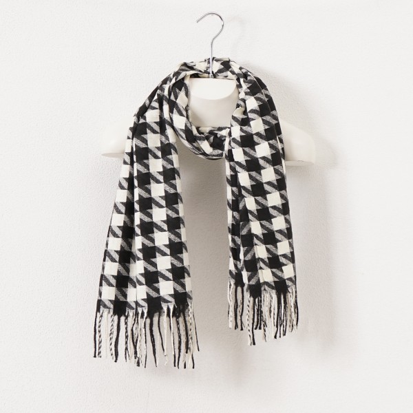 fringe scarf with cashmere